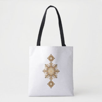 Tote Bag Harmonie Géométrique Dorée
