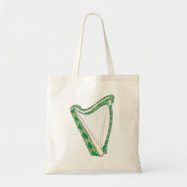Tote Bag Harpe irlandaise Fourre-tout personnalisable (Devant)