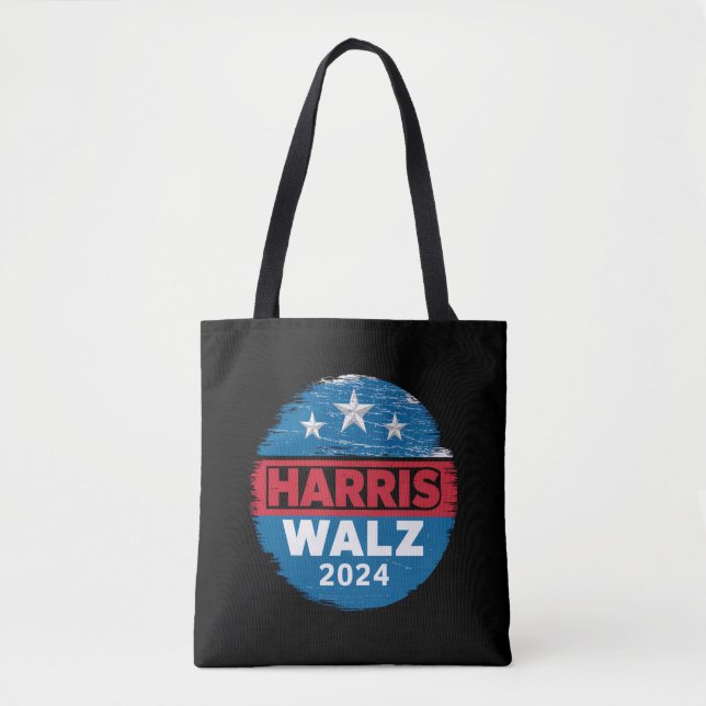 Tote Bag Harris Walz 2024 Election Kamala Harris Tim Waltz (Devant)