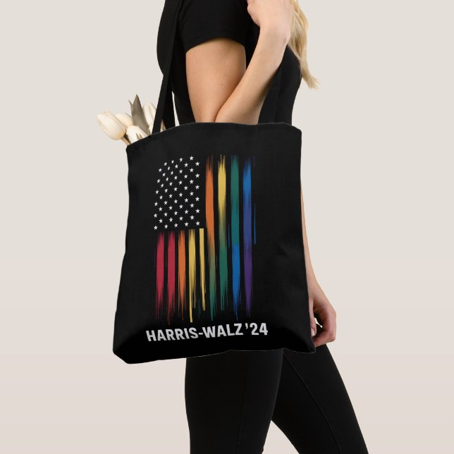 Tote Bag Harris Walz 2024 Election Kamala Tim Waltz LGBT (De près)