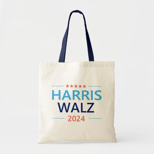 Tote Bag Harris Walz 2024 pour Président (Devant)