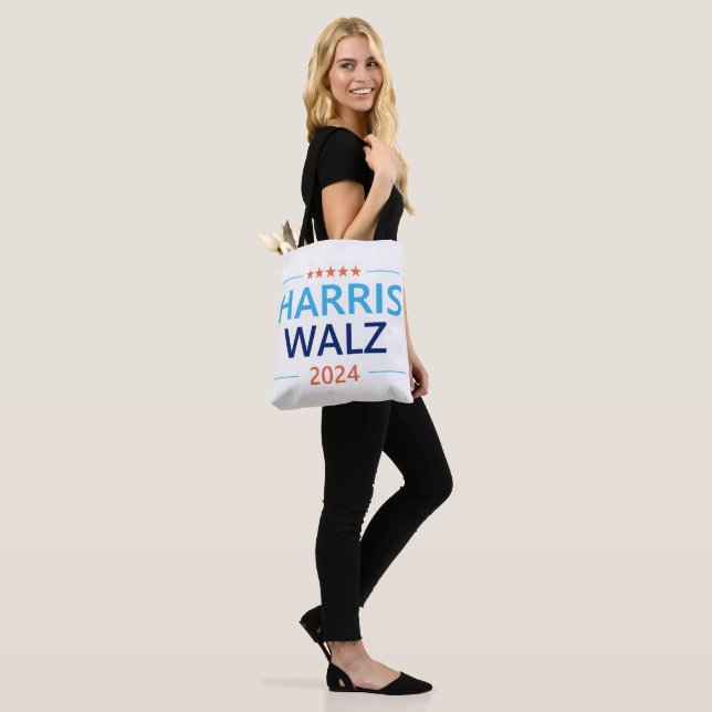 Tote Bag Harris Walz 2024 pour Président (Sur le modèle)