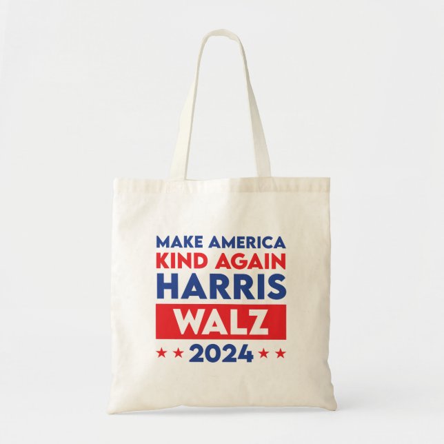 Tote Bag Harris Walz 2024 Rendre l'Amérique (Devant)