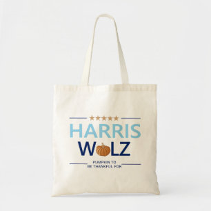 Tote Bag Harris Walz Halloween Citrouille à remercier pour