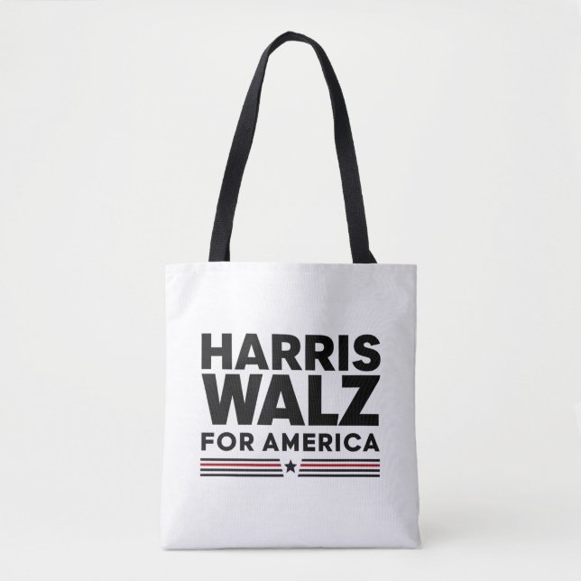 Tote Bag harris walz pour l'amérique (Devant)