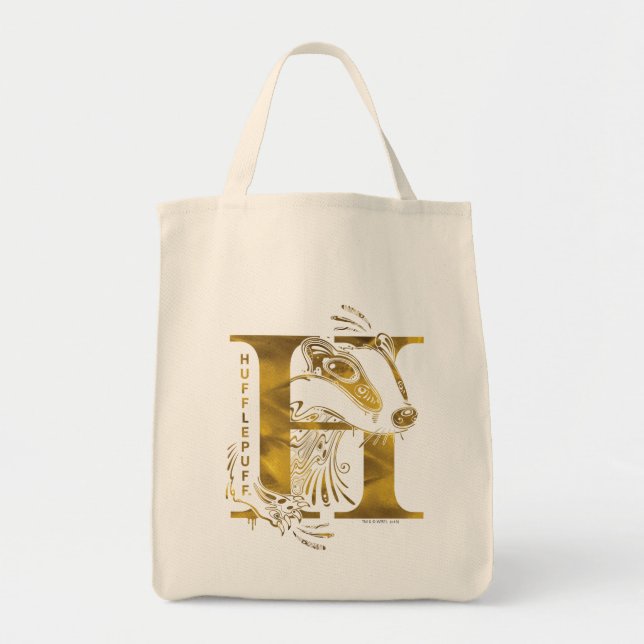 Tote Bag Harry Potter | Aguamenti HUFFLEPUFF™ Graphique (Devant)
