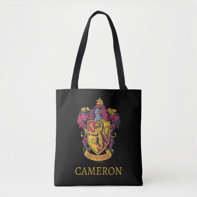 Tote Bag Harry Potter | Blason de Gryffindor Or et Rouge (Devant)
