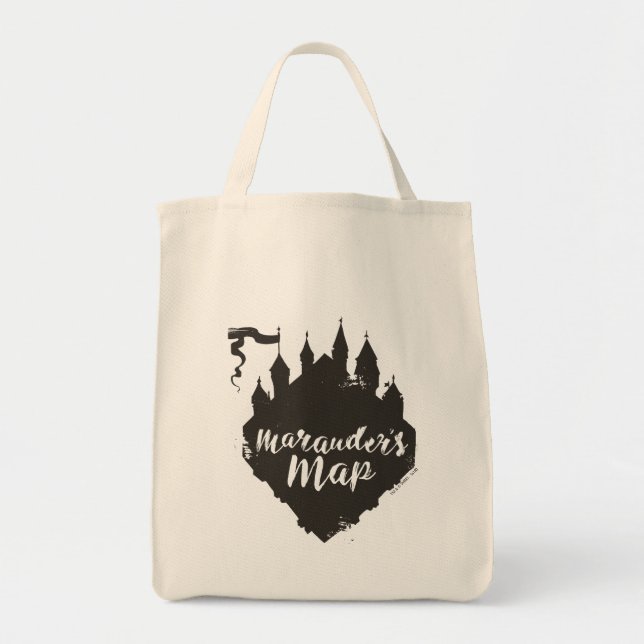 Tote Bag Harry Potter | Carte du Maraudeur du château HOGWA (Devant)