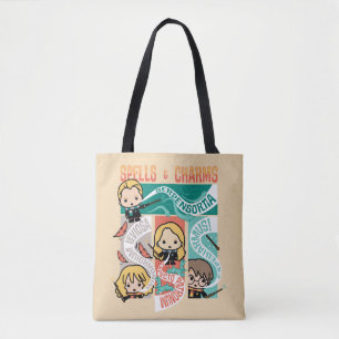 TOTE BAG HARRY POTTER™   CARTOON SPELLS & CHARMS