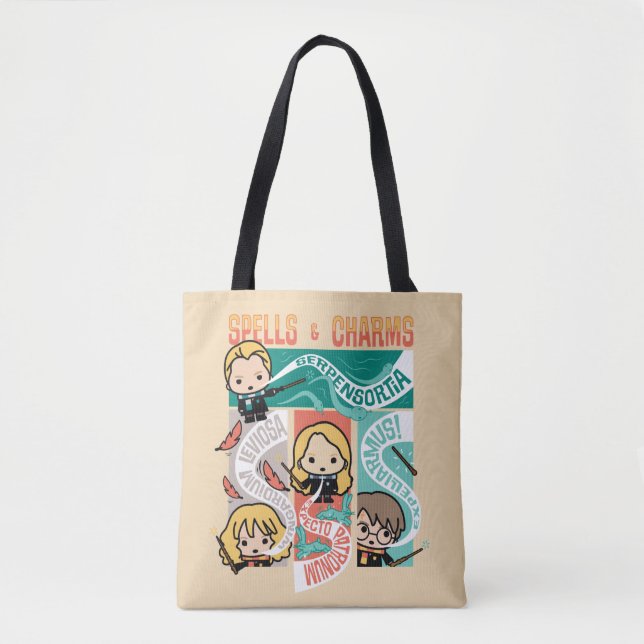 TOTE BAG HARRY POTTER™ | CARTOON SPELLS & CHARMS (Devant)