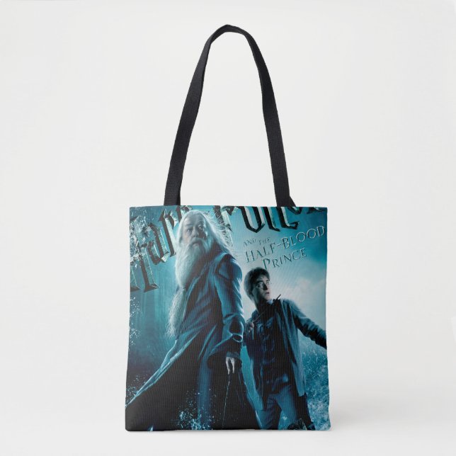 Tote Bag Harry Potter et Dumbledore sur les rochers 1 (Devant)