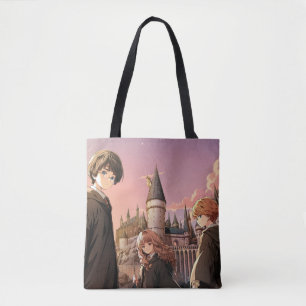 Tote Bag HARRY POTTER™ Hermione & Ron HOGWARTS™ Scène d'Ani