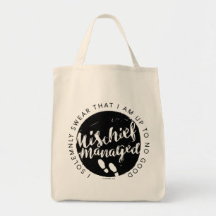 Tote Bag Harry Potter   Marauder's Map Charms Typographie