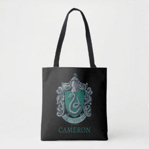 Tote Bag Harry Potter   Slytherin Crest Vert Grand Fourre-t