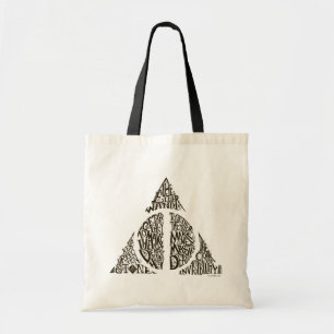 Tote Bag Harry Potter Sortilège   RELIQUES DE LA MORT Typog