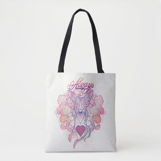 Tote Bag Harry Potter Spell | "Toujours" Doe Patronus (Devant)