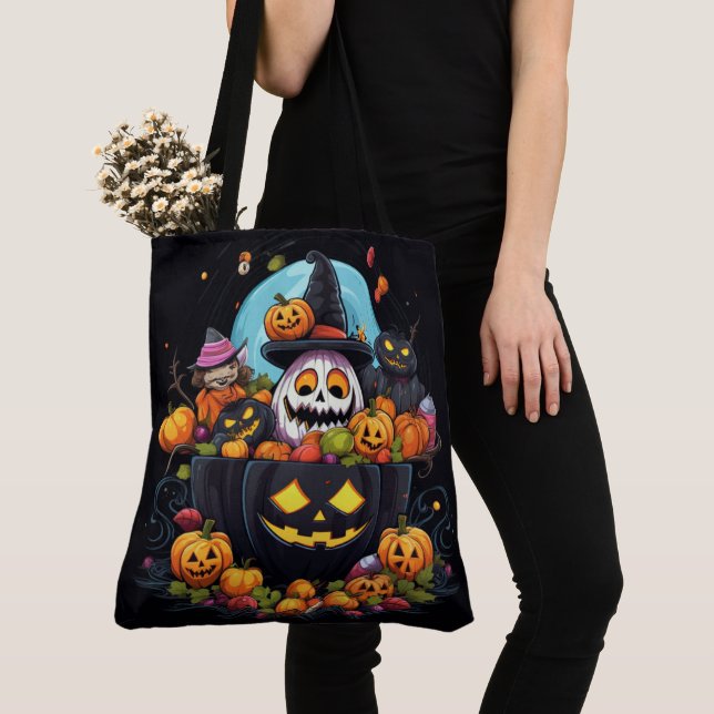 Tote Bag Harvest Moon Magic (De près)