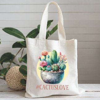 Tote Bag Hashtag Cactuslove