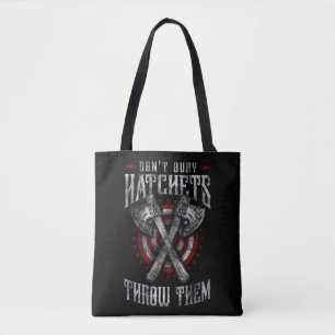 Tote Bag Hatchet Ax Jetant Ne Pas Ennuyer Hatchets