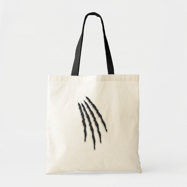 Tote Bag Haunted Scrachtes Halloween (Devant)