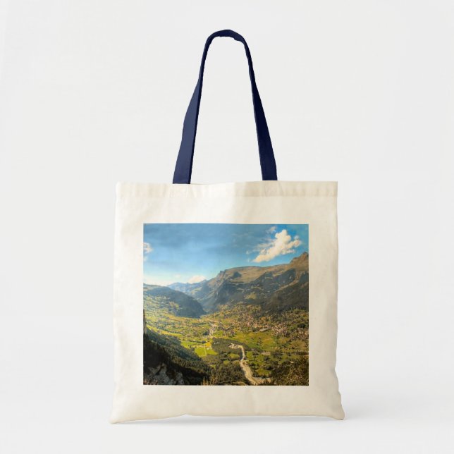 Tote Bag Haute vallée dans les montagnes (Devant)