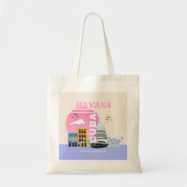 Tote Bag Havana Cuba Travel (Devant)