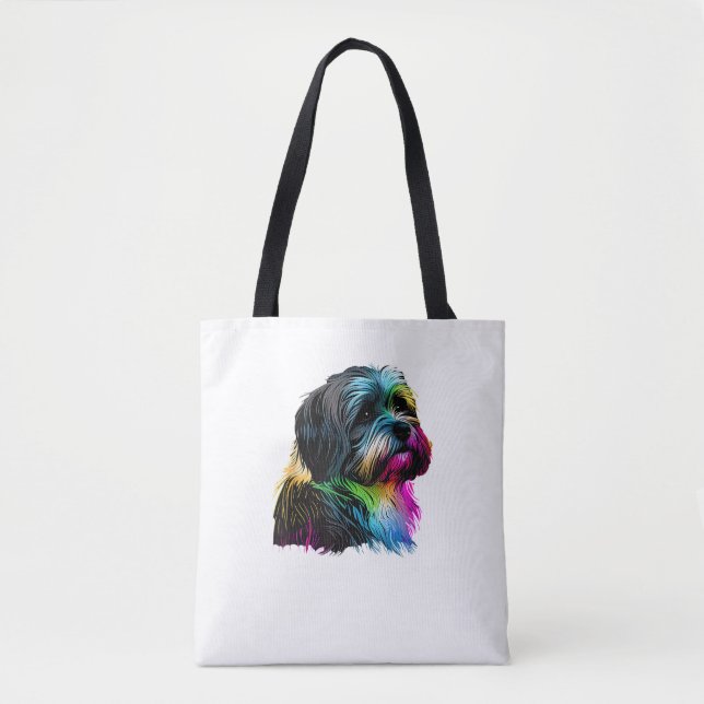 Tote Bag Havanais Chien Pop Art Design Havanais Amateurs (Devant)