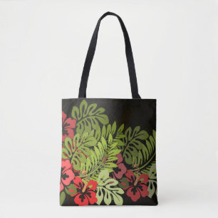 Tote Bag Hawaii Aloha Flower Art Print