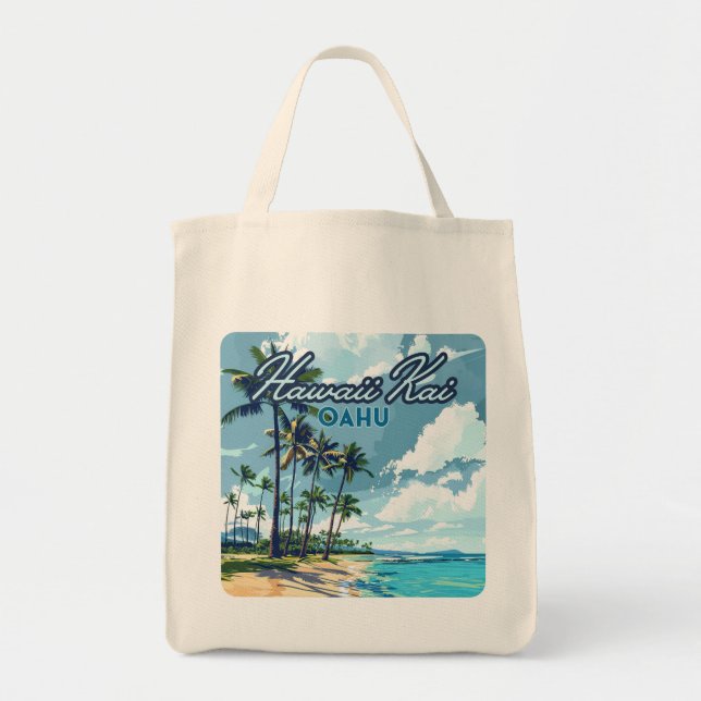 Tote Bag Hawaii Kai Honolulu Oahu Hawaii Retro (Devant)