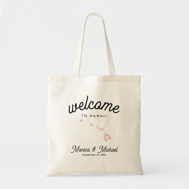 Tote Bag HAWAII State Destination Mariage N'IMPORTE QUELLE  (Devant)