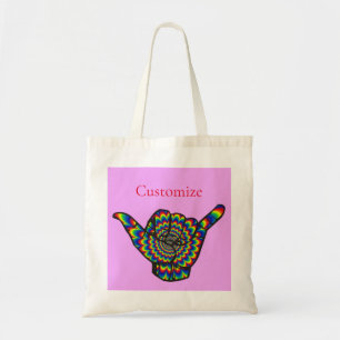 Tote Bag Hawaiian Shaka Psychedelic Thunder_Cove