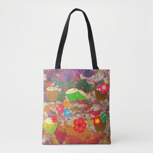 Tote Bag Hawaiian style tote (Devant)