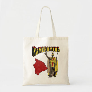 Tote Bag Hawaiian Warrior Chief King Kamehameha Vintage