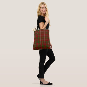 Tote Bag Hay Scottish Clan Tartan Plaid Motif