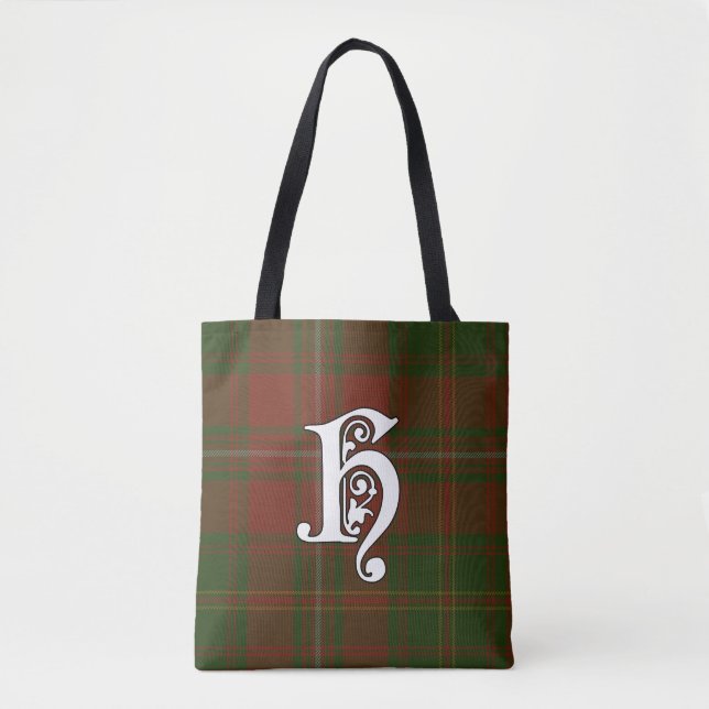 Tote Bag Hayes Clan Tartan Monogram (Devant)