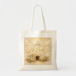 Tote Bag He Lives Easter Tote - Christian Easter Gift 2026