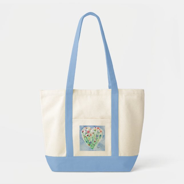 Tote Bag Heart Garden - KidsArt pour CHOC (Devant)