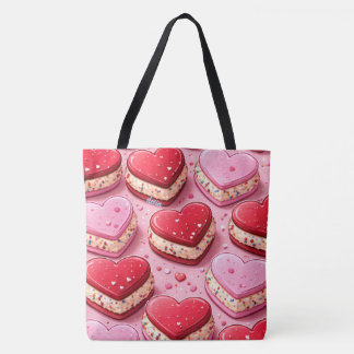 Tote Bag Heart Sandwich