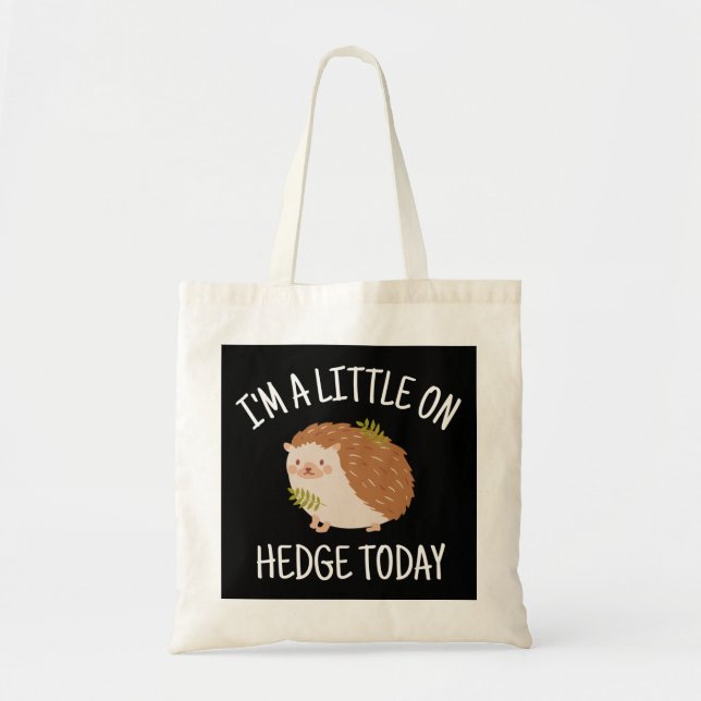 Tote Bag Hedgehog Little on Hedge Today (Devant)