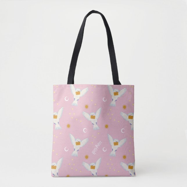 Tote Bag Hedwig motif solstice rose (Devant)