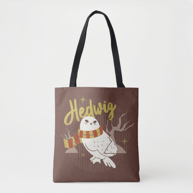 Tote Bag Hedwig Whimsical Forest Drawing (Devant)