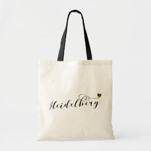 Tote Bag Heidelberg Flag Heart, Bade-Wurtemberg