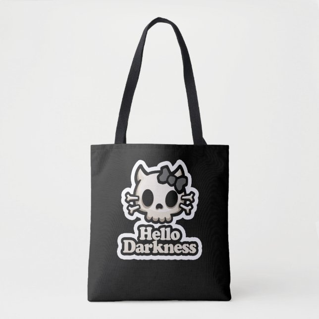 Tote Bag Hello Darkness (Devant)