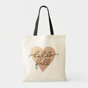 Tote Bag Hello Fall Love Heart