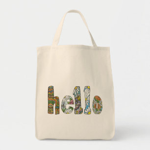 Tote Bag Hello Grocery Fourre-tout