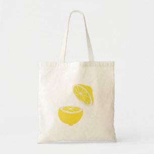 Tote Bag Hello Lemon jaune moderne fruit