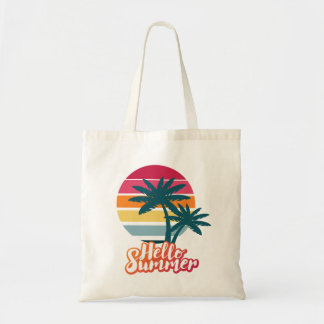 Tote Bag Hello summer lettering