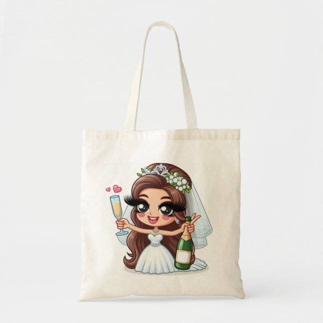 Tote Bag Hen de mariée/sac Mariage (Devant)