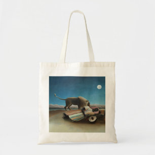 Tote Bag Henri Rousseau Dormir Gitan Lion Peinture