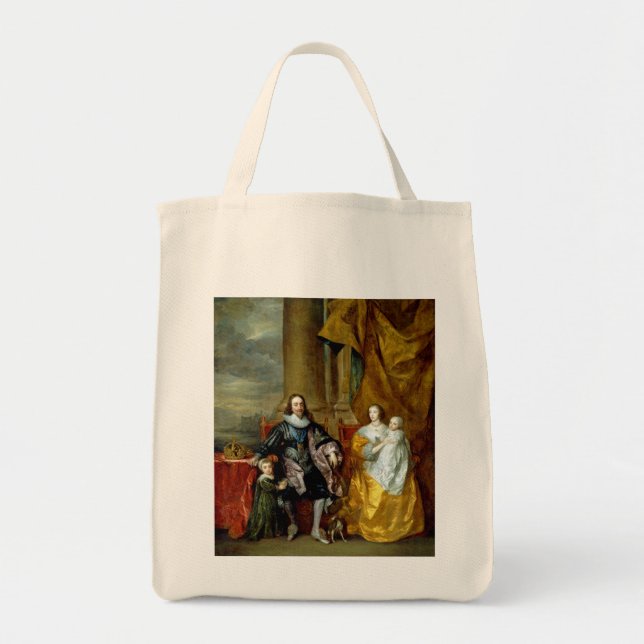 Tote Bag Henrietta Maria et Charles I de Van Dyck (Devant)